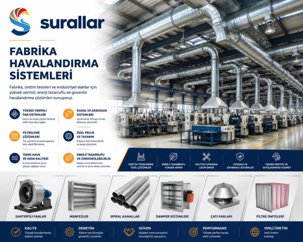 Fabrika havalandırma sistemleri